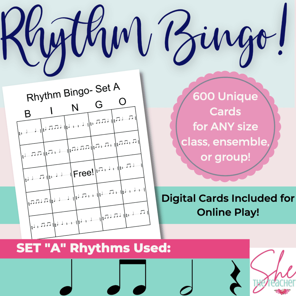 Music Bingo - Rhythm Set A