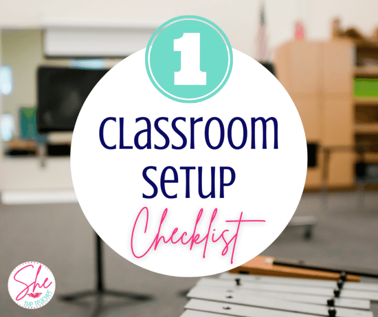 Music Classroom Setup Checklist