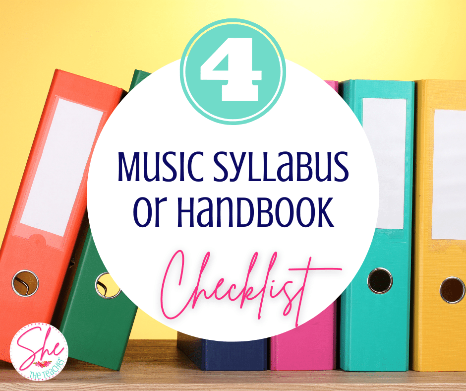 Music Syllabus and Music Handbook Checklist