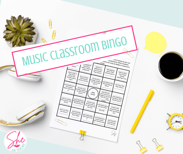 Music Classroom Game: Music Classroom Bingo