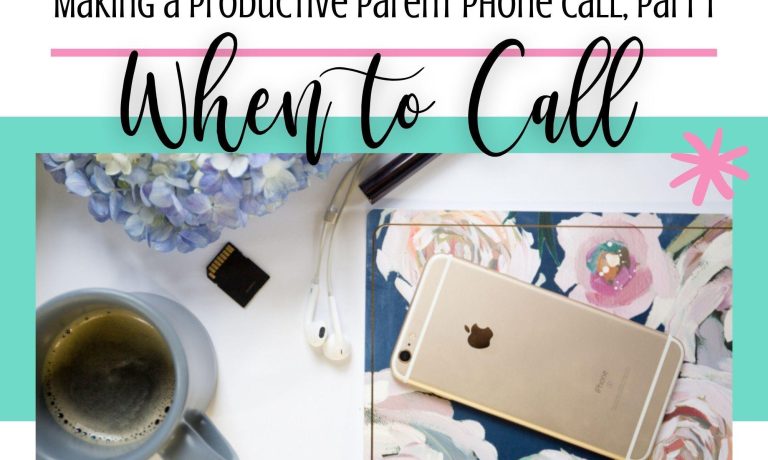 Making a Productive Parent Phone Call